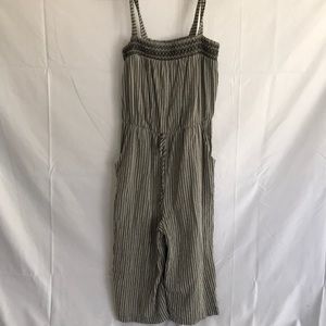 Striped Romper with pockets